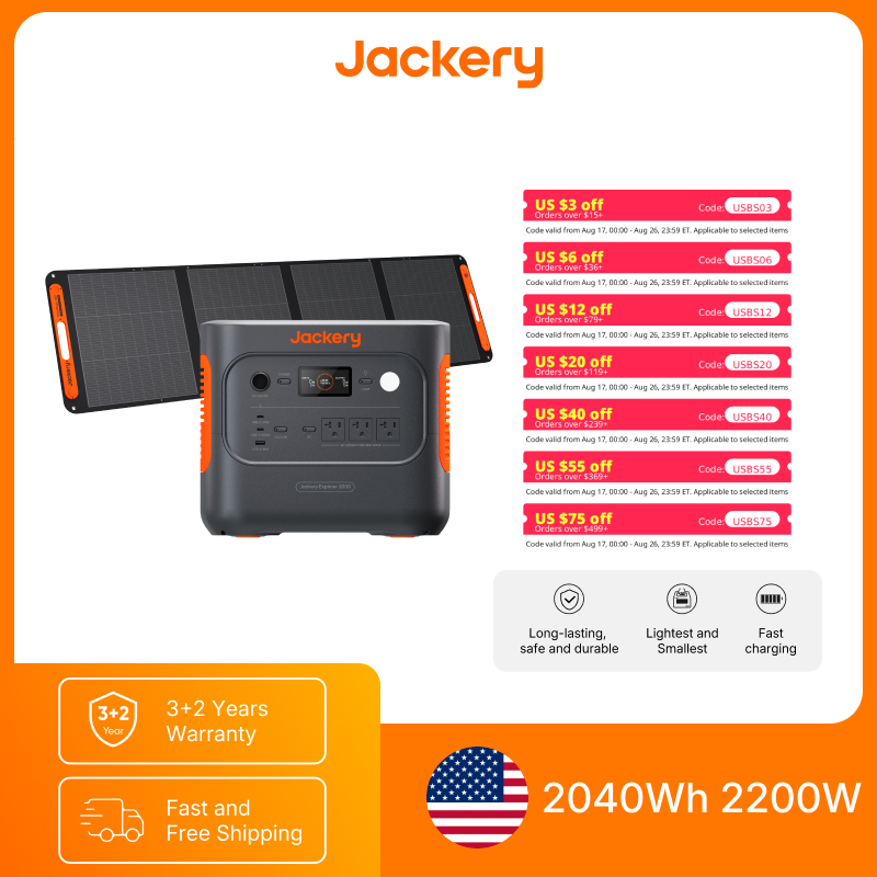 Power Outdoor Jackery - Jackery Explorer 2000v2 Draagbare Powerbank met