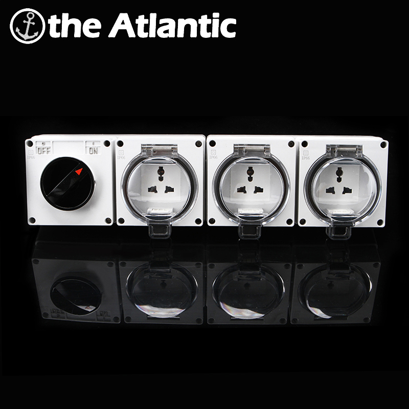 Outdoor Power Inlet Box - IP66 Universele Weerbestendig Socket Waterdichte Schakelaar