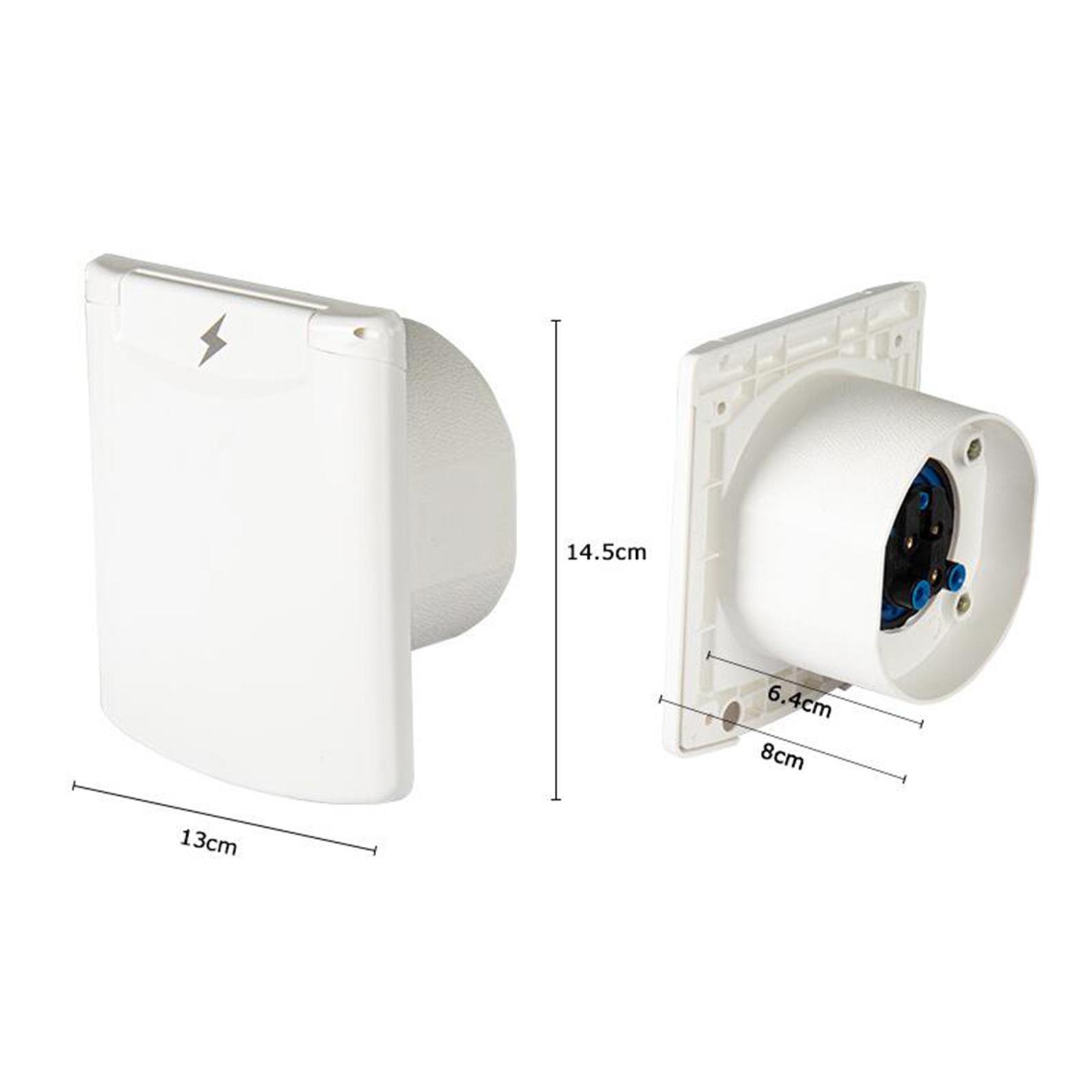 Outdoor Power Socket With Lock - RV Power Socket External 16A Outdoor