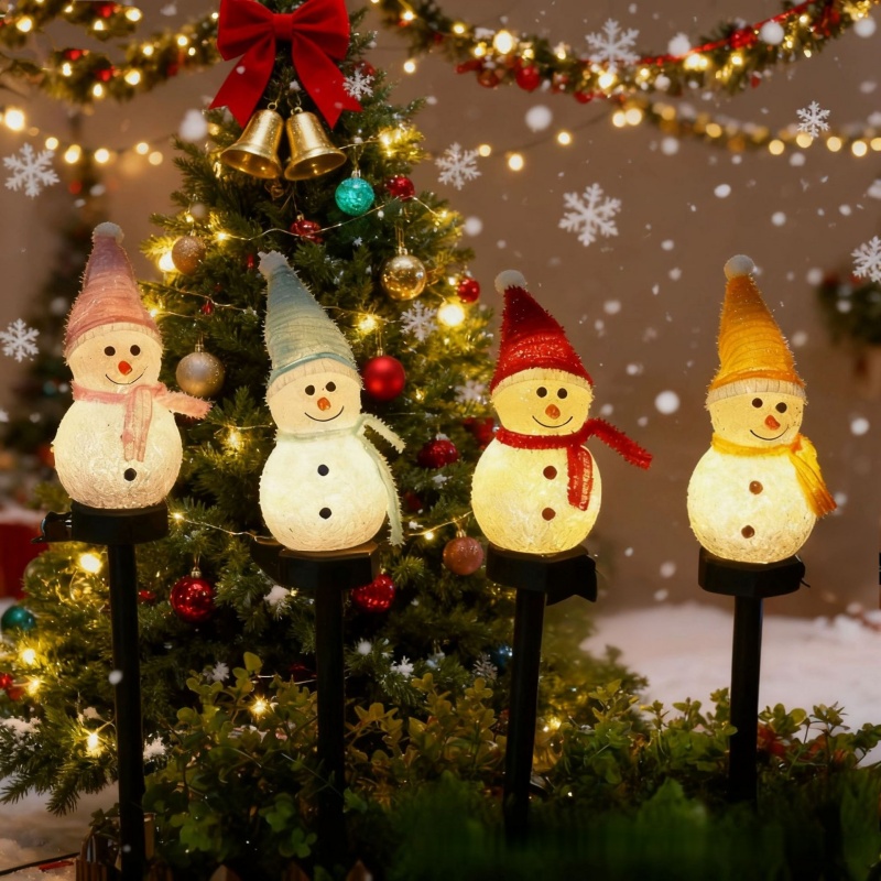 Outdoor Power For Xmas Lights - LED Sneeuwpop Solar Garden Light Outdoor
