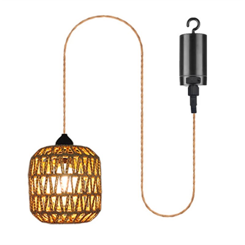 Outdoor Power For Gazebo - TFORU-buitenkroonluchter op batterijen, hanglamp van geweven