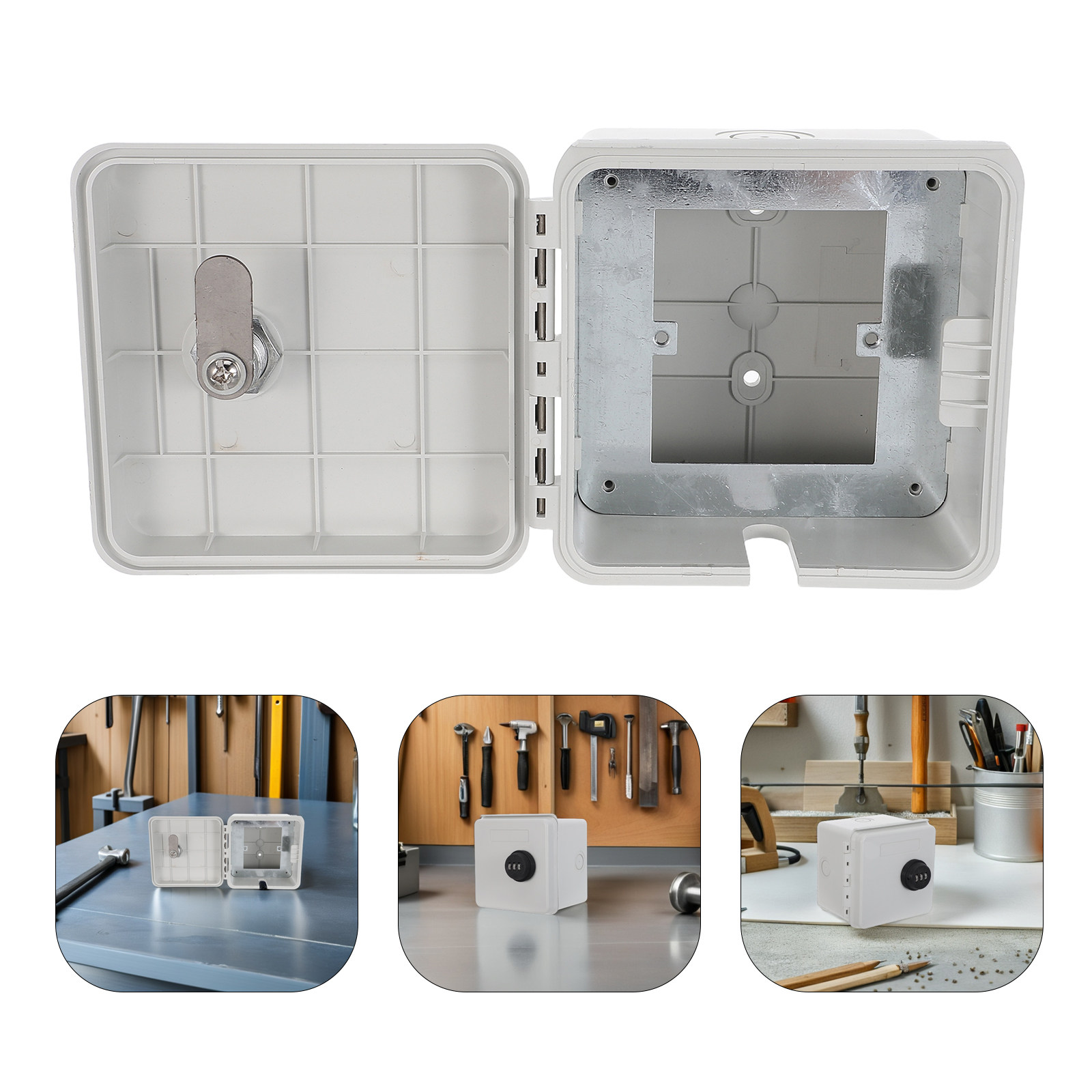 Outdoor Power Socket With Lock - Waterdichte elektrische aansluitdoos, afsluitbare stopcontactcombinatieslot, babyveilige