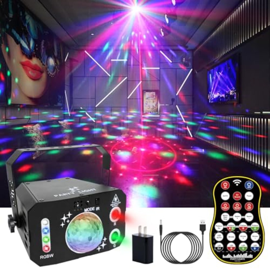 Outdoor Power For Xmas Lights - 7 Lens Disco Ball Lampen USB-aangedreven