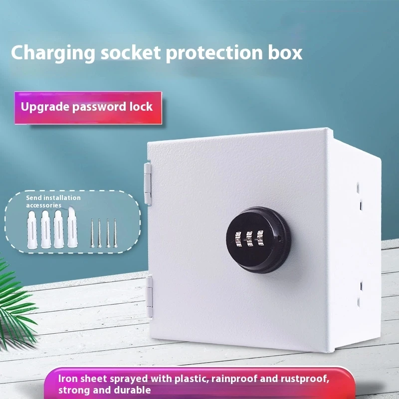 Outdoor Power Socket With Lock - Elektrische waterdichte buitenbox 86 stopcontacten Power