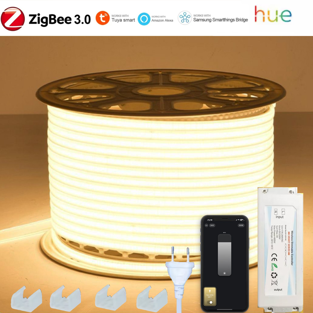 EU 220V ZIGBEE 3.0 COB LED Str - Outdoor Power Point Zigbee recensie en prijs