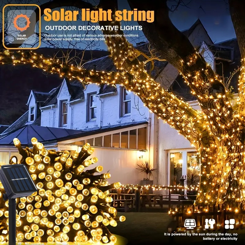 5 M-32 M LED Solar Lichtslinge - Outdoor Power For Xmas Lights recensie en prijs