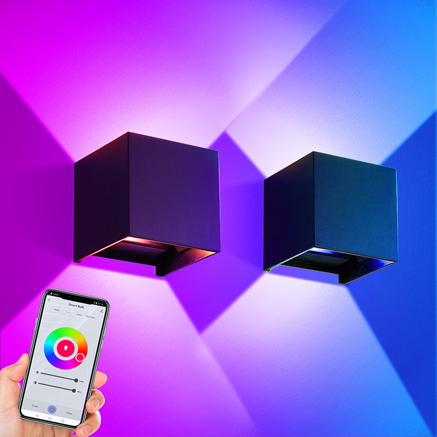 12W LED buitenwandlamp RGBCCT  - Outdoor Power Point Zigbee recensie en prijs
