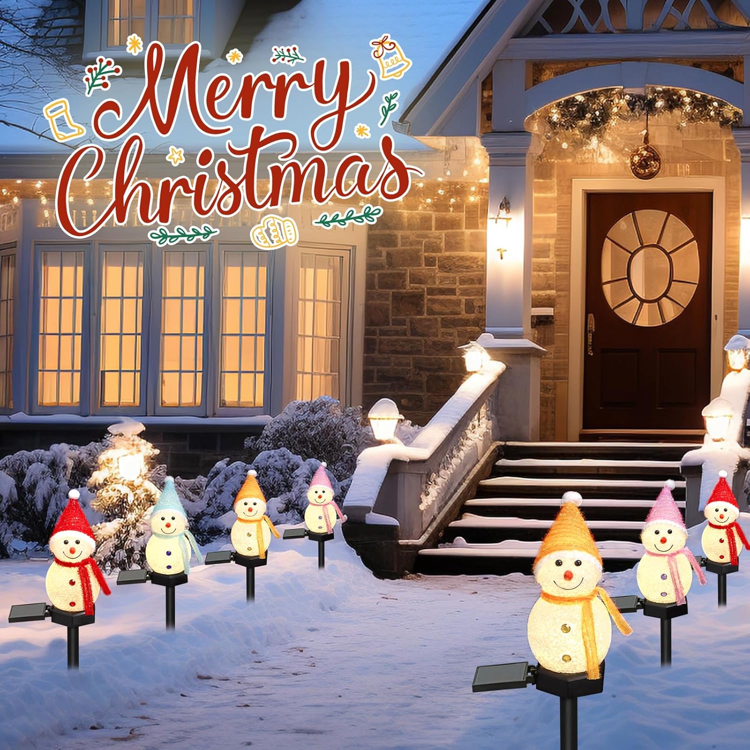 LED Sneeuwpop Solar Garden Lig - Outdoor Power For Xmas Lights recensie en prijs