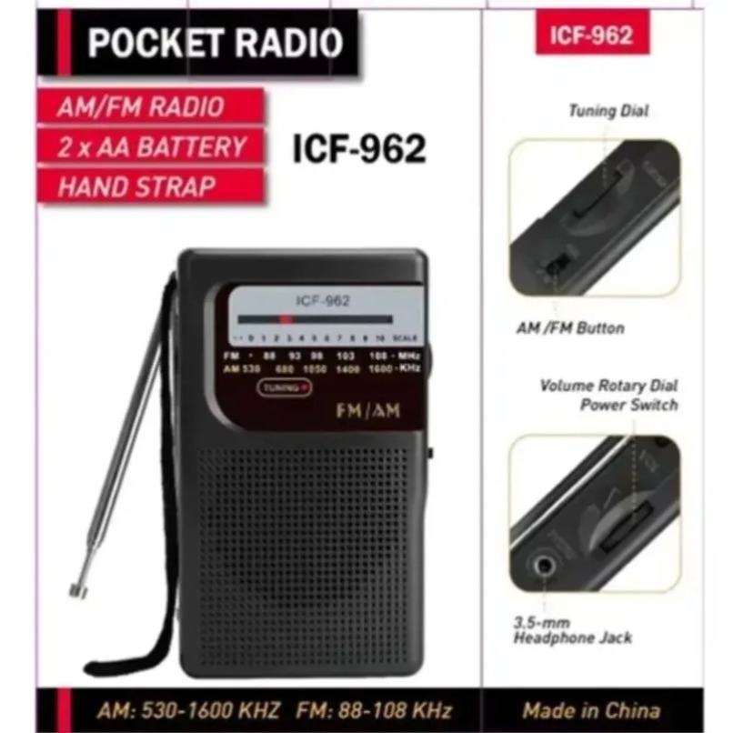 Mini AM FM-radio Draagbaar zak - Outdoor Power Jack recensie en prijs