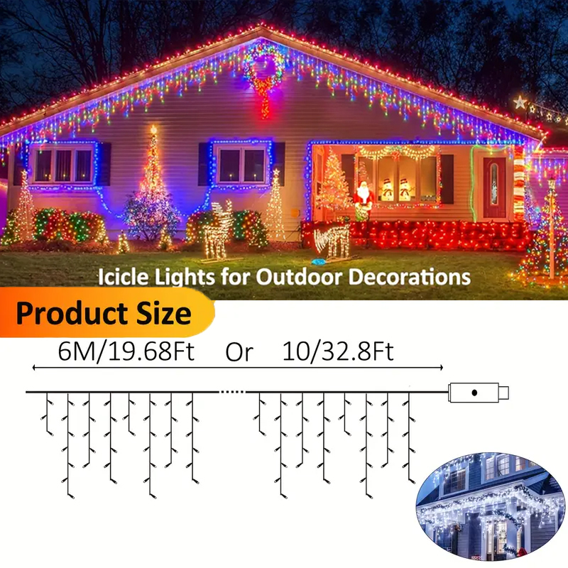 Solar Icicle Lights Outdoor Fa - Outdoor Power For Xmas Lights recensie en prijs