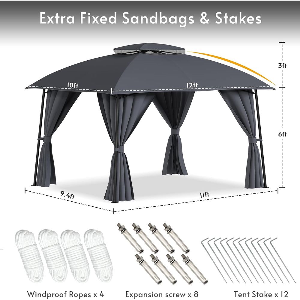 Buitengazebo 1012 met aangedre - Outdoor Power For Gazebo recensie en prijs
