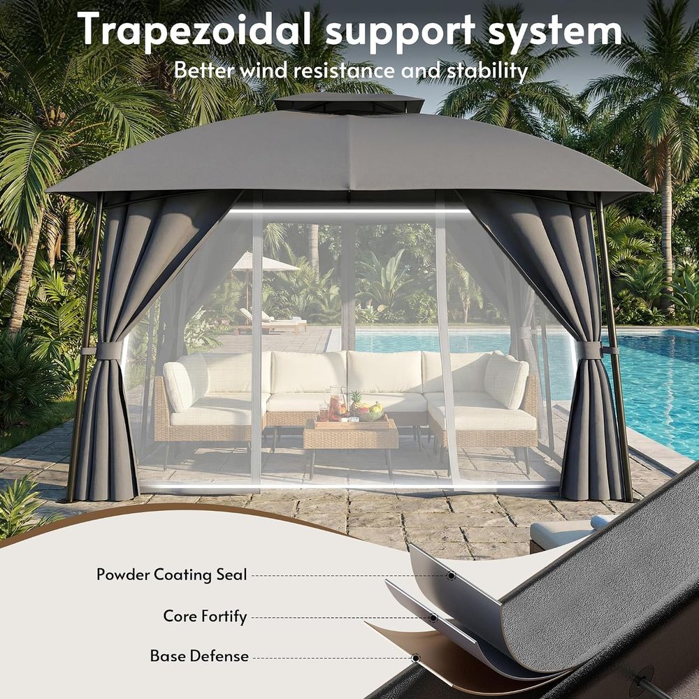 Buitengazebo 1012 met aangedre - Outdoor Power For Gazebo recensie en prijs