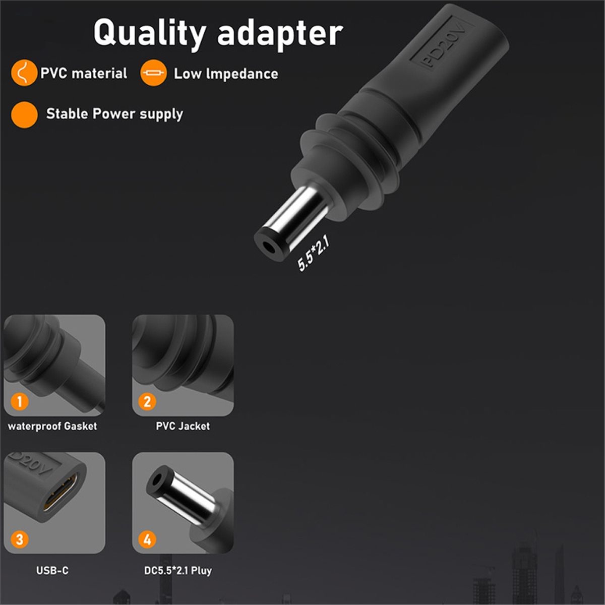 # 72V Waterdichte Stroomadapte - Outdoor Power Jack recensie en prijs
