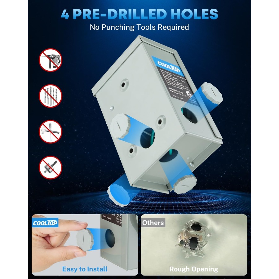 50 Amp Generatorsnoer en stroo - Outdoor Power Inlet Box recensie en prijs