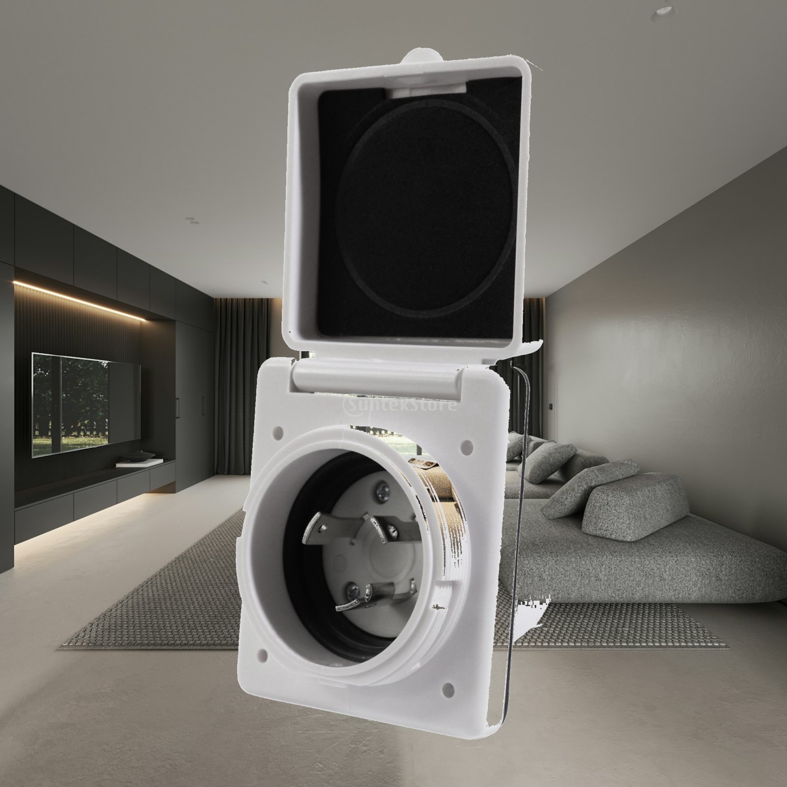 Waterdichte geflangeerde ingan - Outdoor Power Socket With Lock recensie en prijs